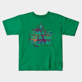 Fasbytes Runner, Wake up kick, Repeat Kids T-Shirt